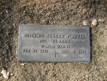 Powell, Benson Albert gravesite