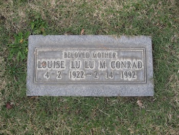 Conrad, Louise Mae ('Lu Lu') gravesite