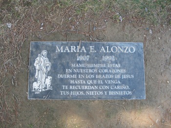 Alonzo, Maria Eduvina gravesite