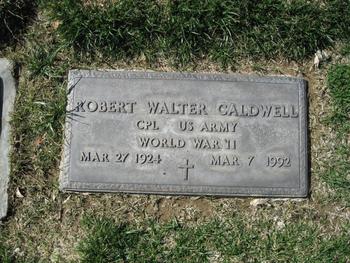 Caldwell, Robert Walter gravesite