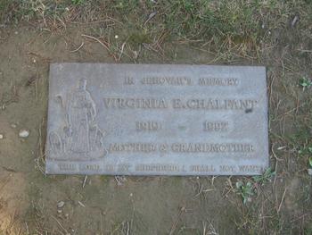 Chalfant, Virginia Edellyn gravesite