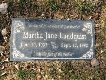 Lundquist, Martha Jane gravesite