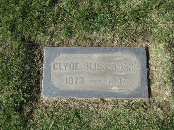 Sharp, Clyde Bliss gravesite