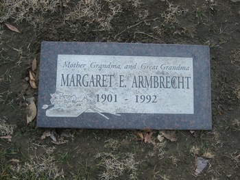 Armbrechet, Margaret Estelle gravesite