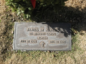 Adams,   James Melvin gravesite