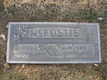 McRostie, Marjorie Joan gravesite