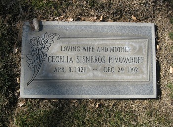 Pivovaroff, Cecelia D. gravesite