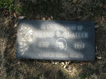 McAteer, Frann gravesite