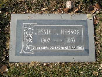 Henson, Jessie gravesite