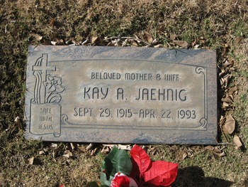 Jaehnig, Kay Ann gravesite