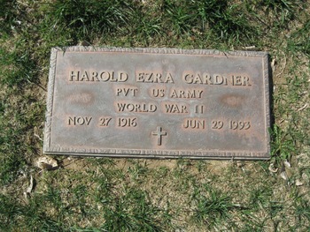 Gardner, Harold Ezra gravesite