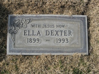 Dexter, Ella gravesite