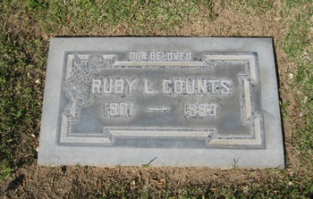 Counts, Ruby Lee gravesite