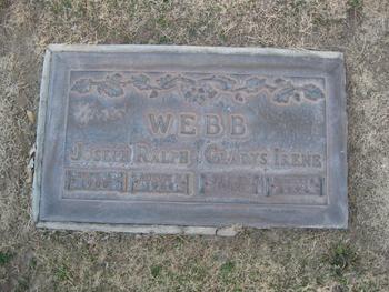 Webb, Gladys Irene gravesite