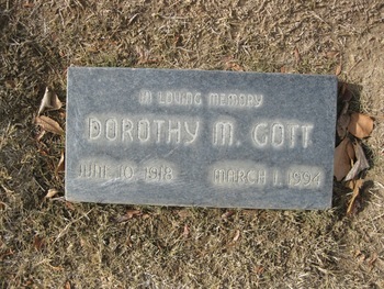 Gott, Dorothy Marion gravesite