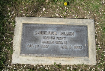Allen,   Louelder gravesite