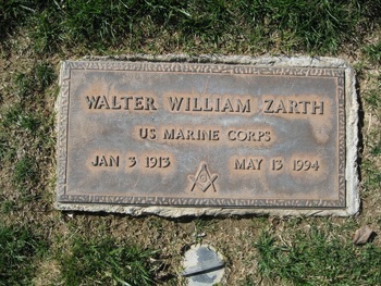 Zarth, Walter William Richard gravesite