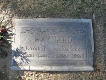 Maynard, Loyal Henry gravesite