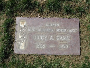 Bame, Lucy Anita gravesite