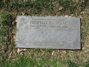 Vidal, Teofilo Ubando gravesite