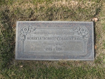 Craig, Roberta Colleen ('Bobbie') gravesite