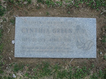 Green, Cynthia gravesite