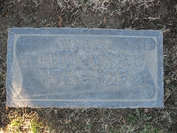 Beach, Florette Anna gravesite