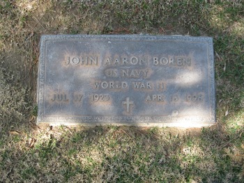 Boren, John Aaron gravesite
