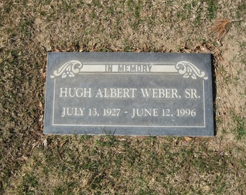 Weber, Hugh Albert gravesite