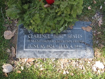 Scates, Clarence Bertcell ('Bert') gravesite