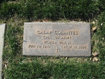 Colantes, Galap gravesite
