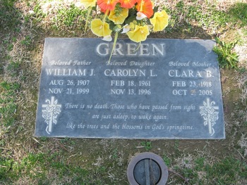 Green, Carolyn Lorane gravesite