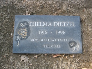 Dietzel, Thelma Patricia gravesite