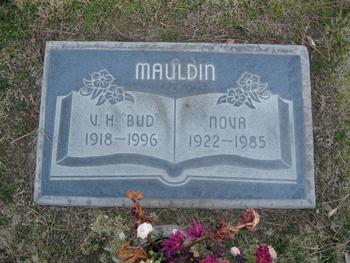 Mauldin,   Victor Hanssen ('Bud') gravesite