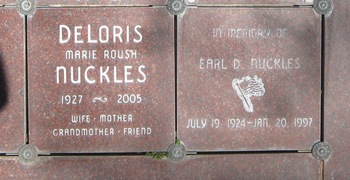 Nuckles,   Earl Don gravesite