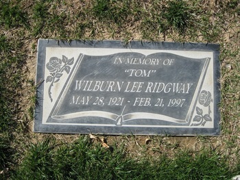 Ridgway, Wilburn Lee gravesite