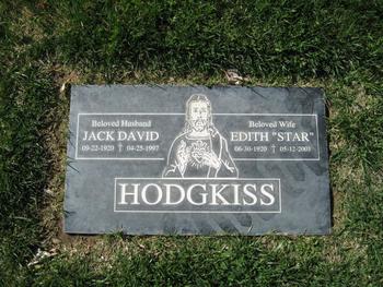 Hodgkiss,   Jack David gravesite