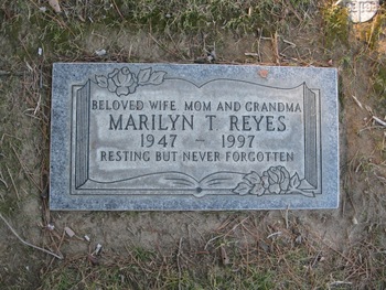 Reyes, Marilyn Toni gravesite