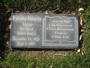 Huerta, Eulalia gravesite
