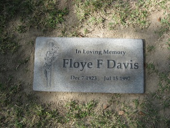 Davis, Floye Florine gravesite