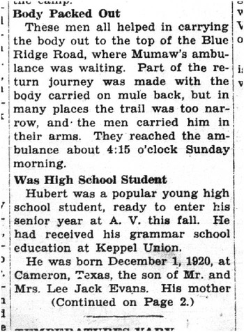 Evans, Allen Hubert obituary