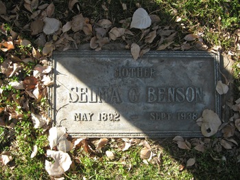 Benson, Selma Charlotta gravesite