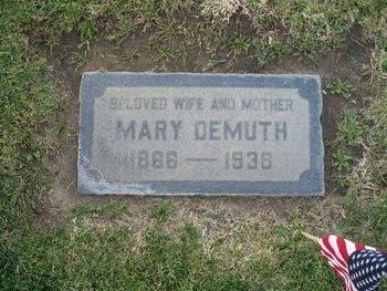 DeMuth, Mary gravesite