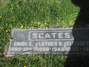 Scates, Luther Bertcell gravesite