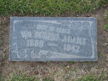 Adams, William Robert gravesite