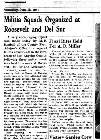 Miller, Arthur David obituary