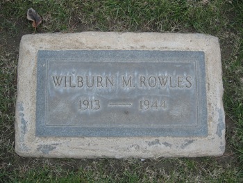 Rowles, Wilburn Murry gravesite