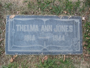 Jones, Thelma Ann gravesite