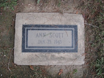 Scott, Ann gravesite
