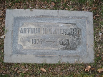 Underwood, Arthur Hugh gravesite